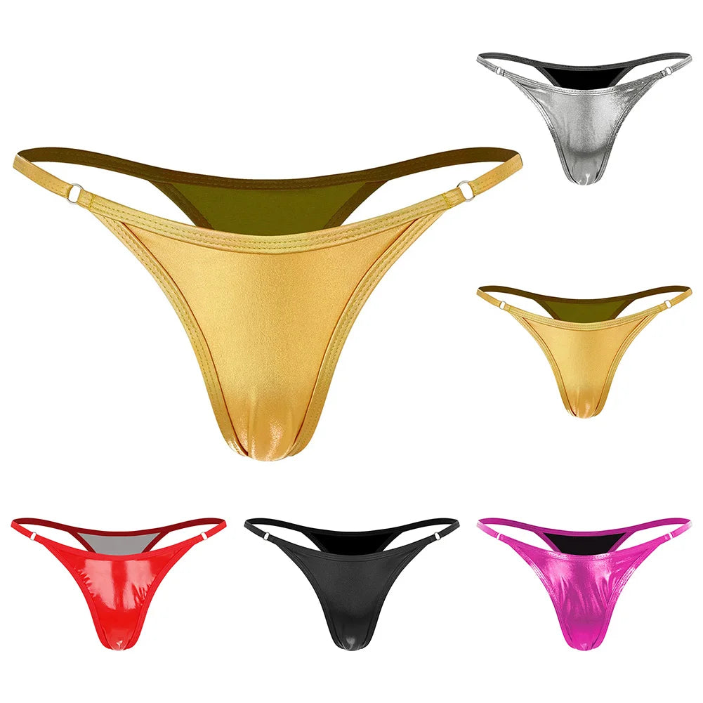 1pc Womens New Sexy Lingerie Sequins Thong Low Waist Seamless Panties Quick-drying Breathable Brazilian Swim Trunks