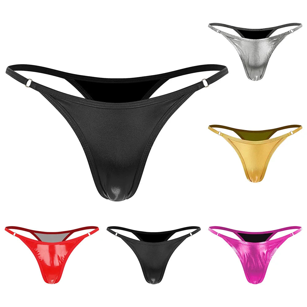 1pc Womens New Sexy Lingerie Sequins Thong Low Waist Seamless Panties Quick-drying Breathable Brazilian Swim Trunks