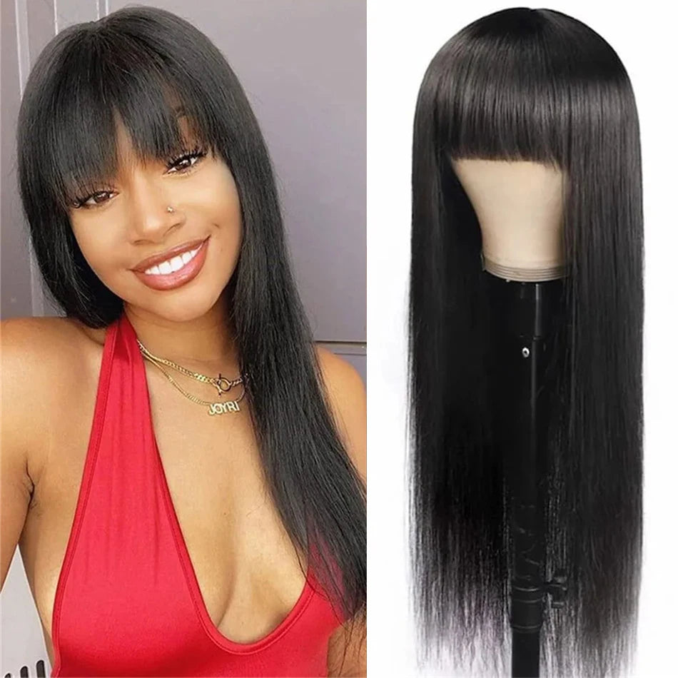 100% Natural Sexy Super Long Straight Hair Wig