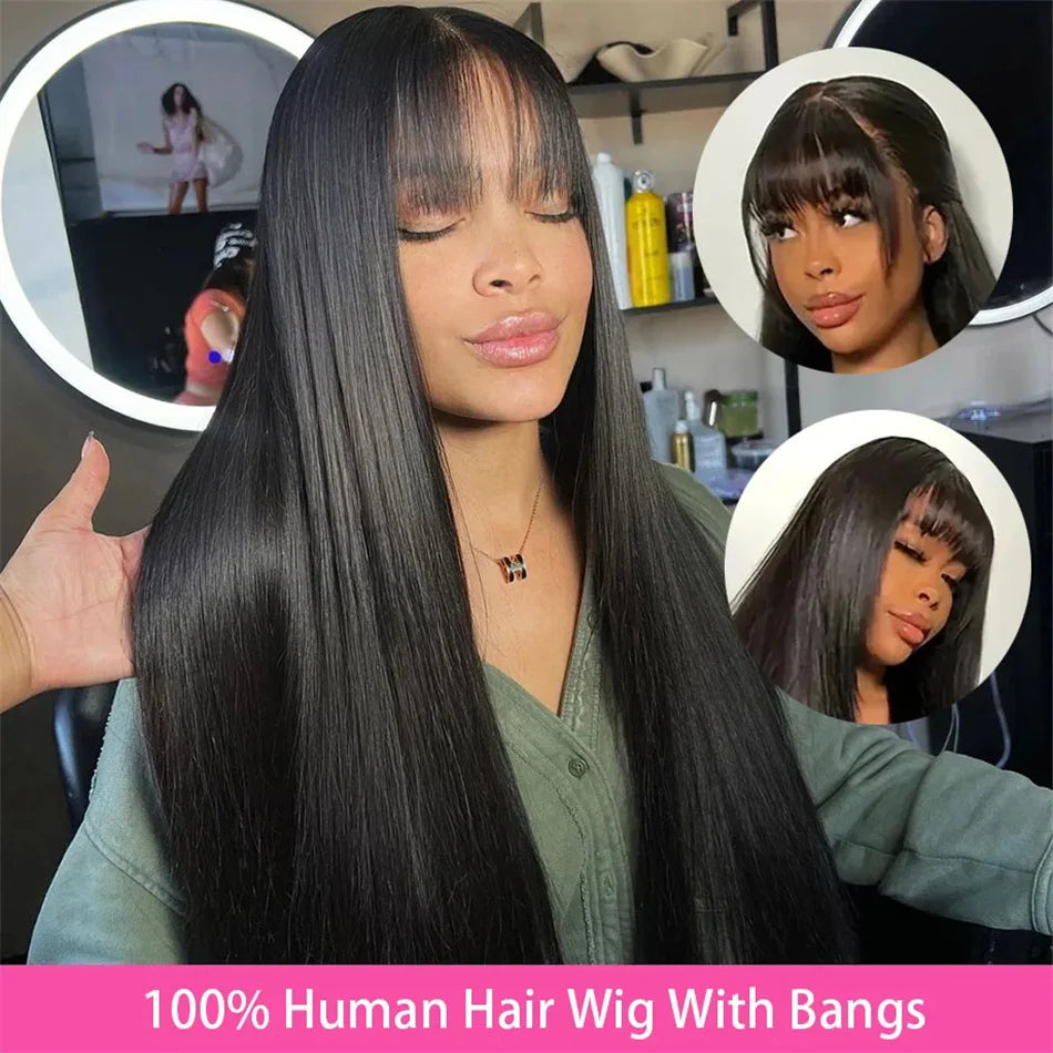 100% Natural Sexy Super Long Straight Hair Wig