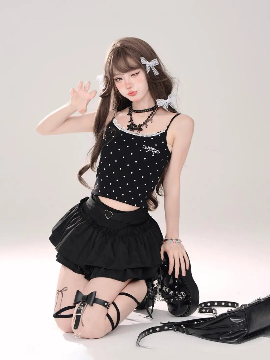 Skirts Women Ruffles A-line High Waist Chic Design Unique Korean Fashion Streetwear Gothic Summer Sweet Hot Girls Prevalent Y2k