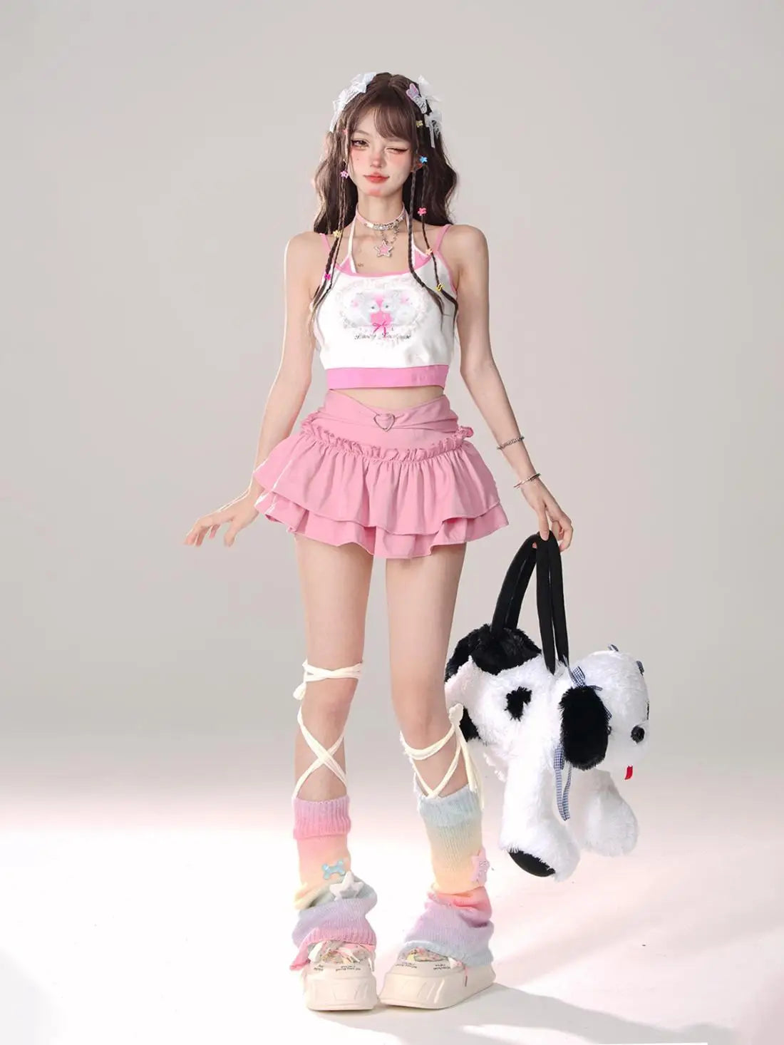 Skirts Women Ruffles A-line High Waist Chic Design Unique Korean Fashion Streetwear Gothic Summer Sweet Hot Girls Prevalent Y2k