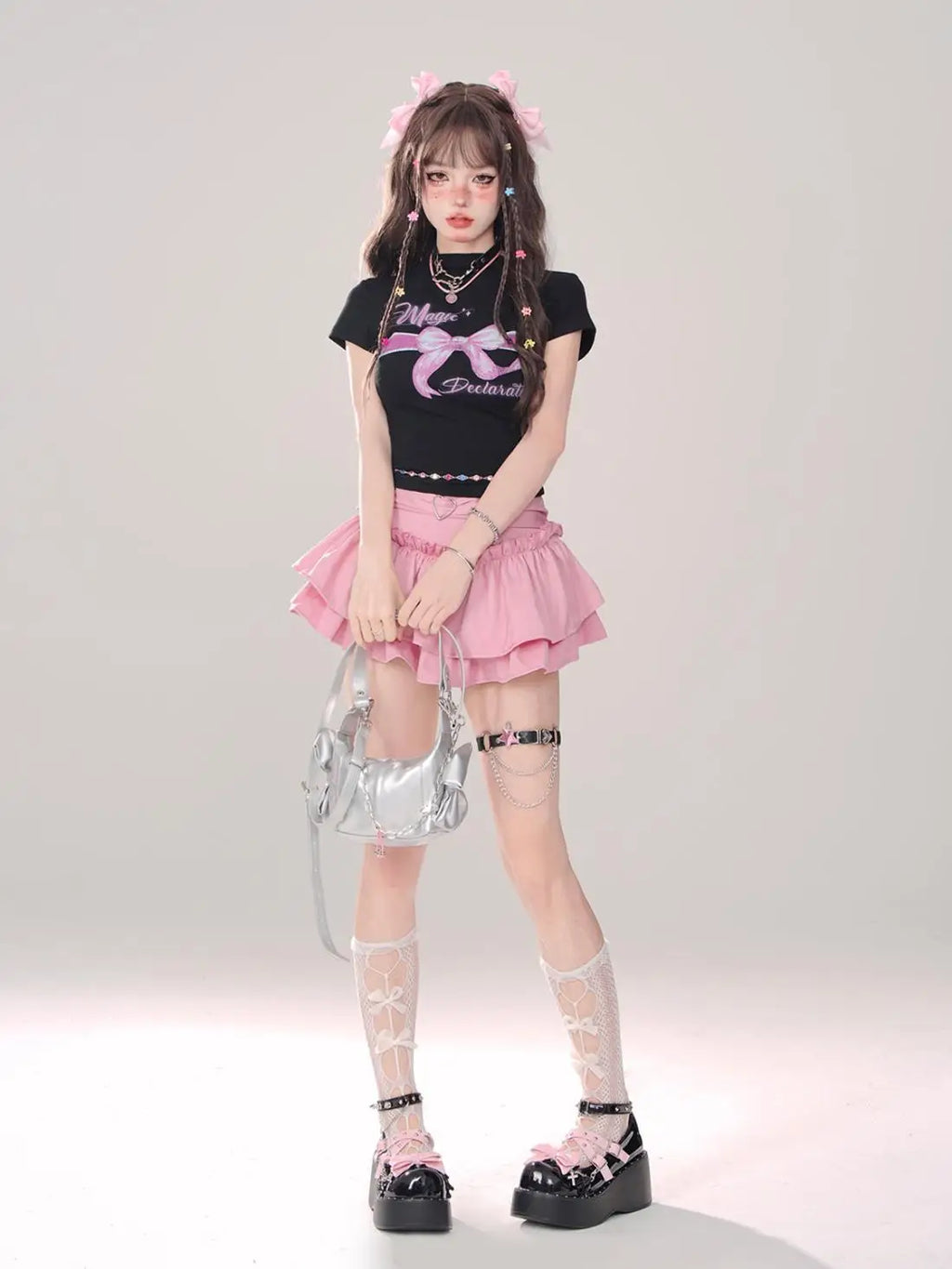 Skirts Women Ruffles A-line High Waist Chic Design Unique Korean Fashion Streetwear Gothic Summer Sweet Hot Girls Prevalent Y2k