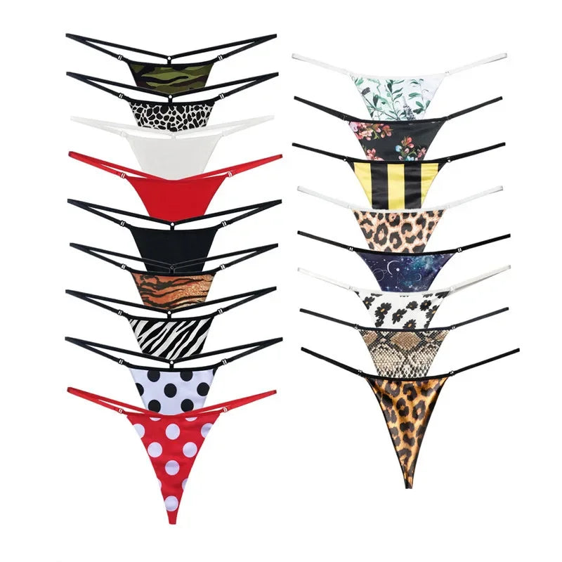 17 Colors!! Mini Sexy Women Panties G String Tanga S-XL Charming Thong Ladies Thin Belt Fitness Seamless T-back Underwear