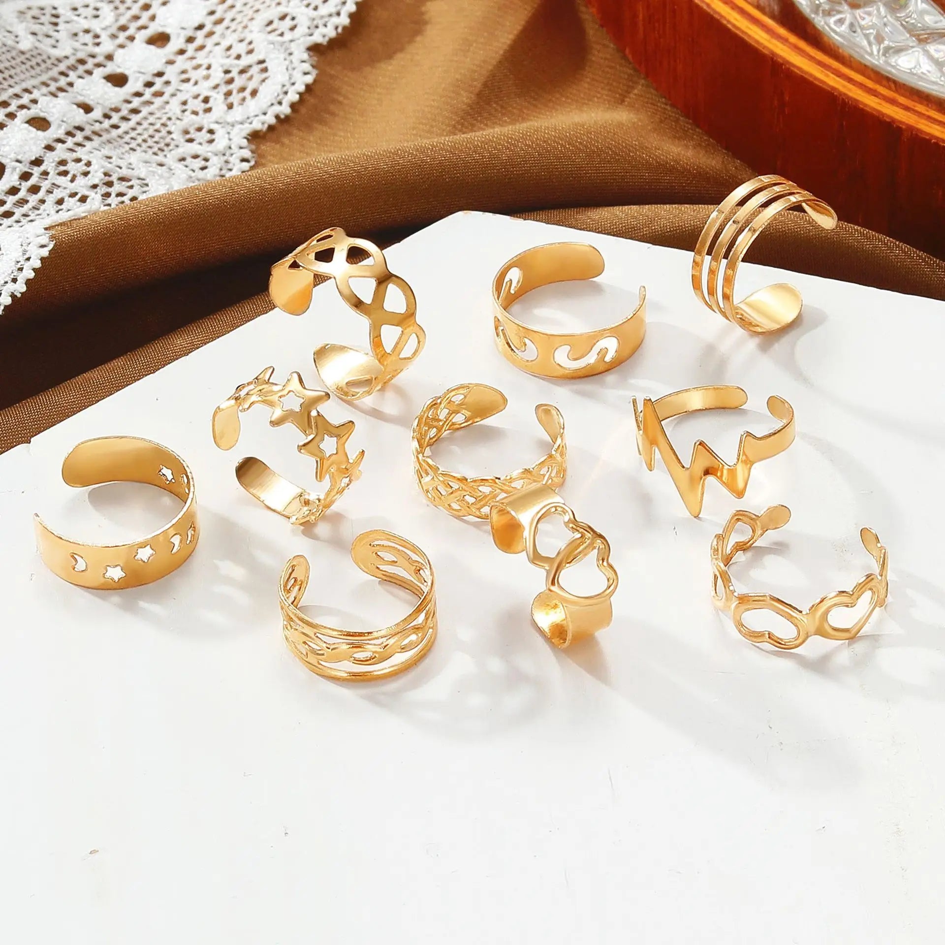 Toe Ring Beach Set (10 pieces)
