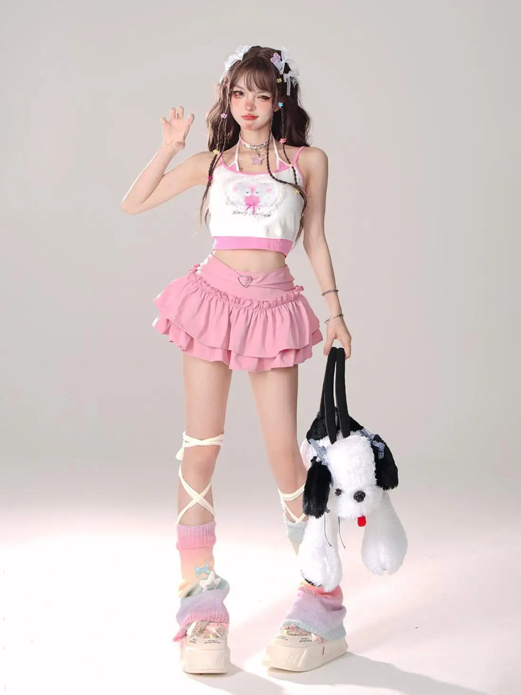 Skirts Women Ruffles A-line High Waist Chic Design Unique Korean Fashion Streetwear Gothic Summer Sweet Hot Girls Prevalent Y2k