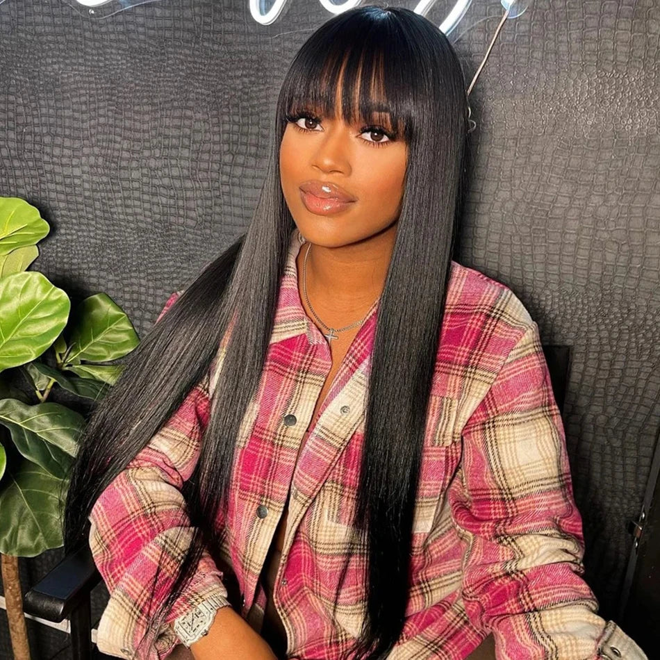 100% Natural Sexy Super Long Straight Hair Wig