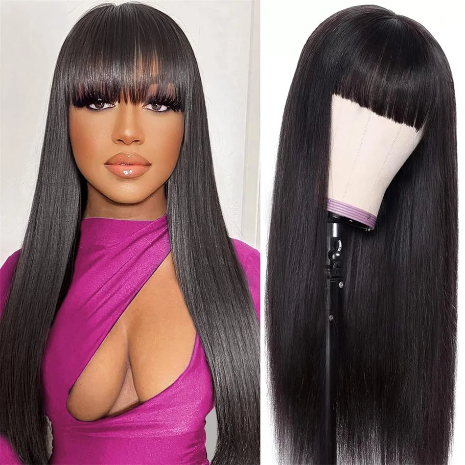 100% Natural Sexy Super Long Straight Hair Wig