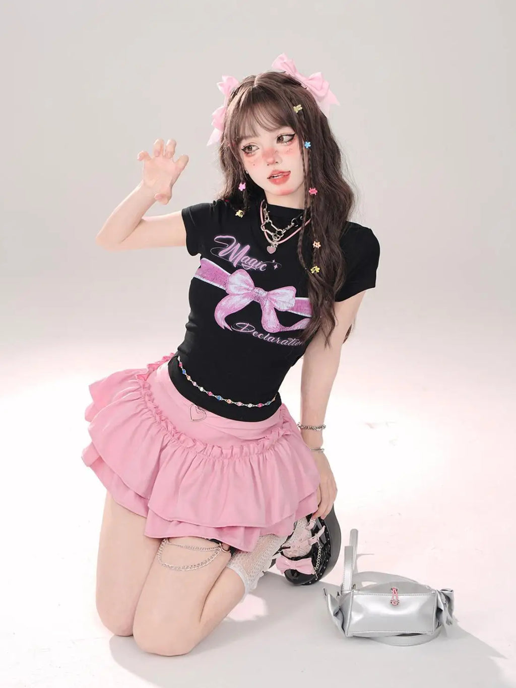 Skirts Women Ruffles A-line High Waist Chic Design Unique Korean Fashion Streetwear Gothic Summer Sweet Hot Girls Prevalent Y2k